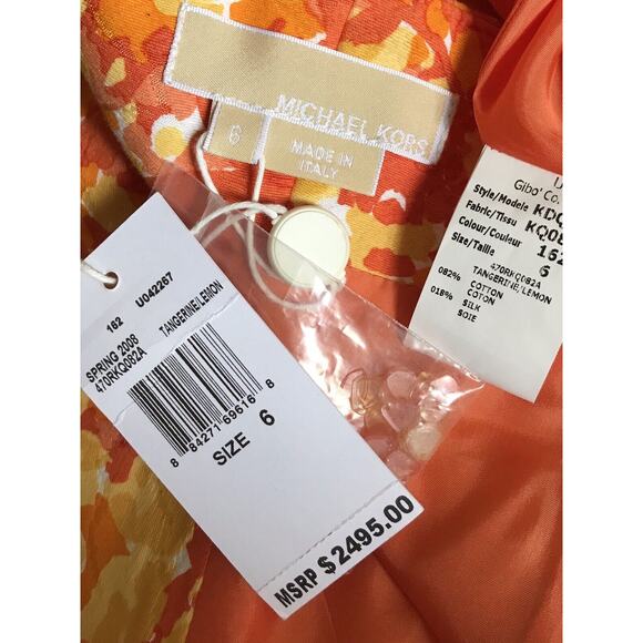 Michael Kors Collection Dress 6 Y2k Floral Sequin Strapless Mini Cocktail Dress - Picture 2 of 8